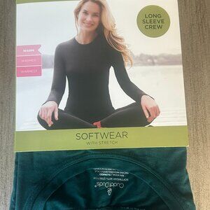 Cuddl  Duds Dark Green Softwear Size S
